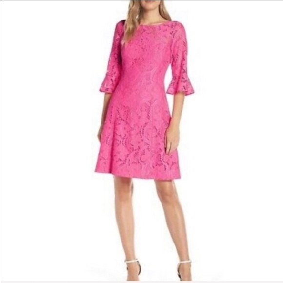 Lilly Pulitzer Dresses & Skirts - Lilly Pulitzer Allyson Pink Lace Dress - 6